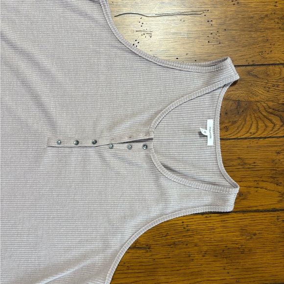 Maurices Button-Front Ribbed Tank Top - Picture 2 of 2